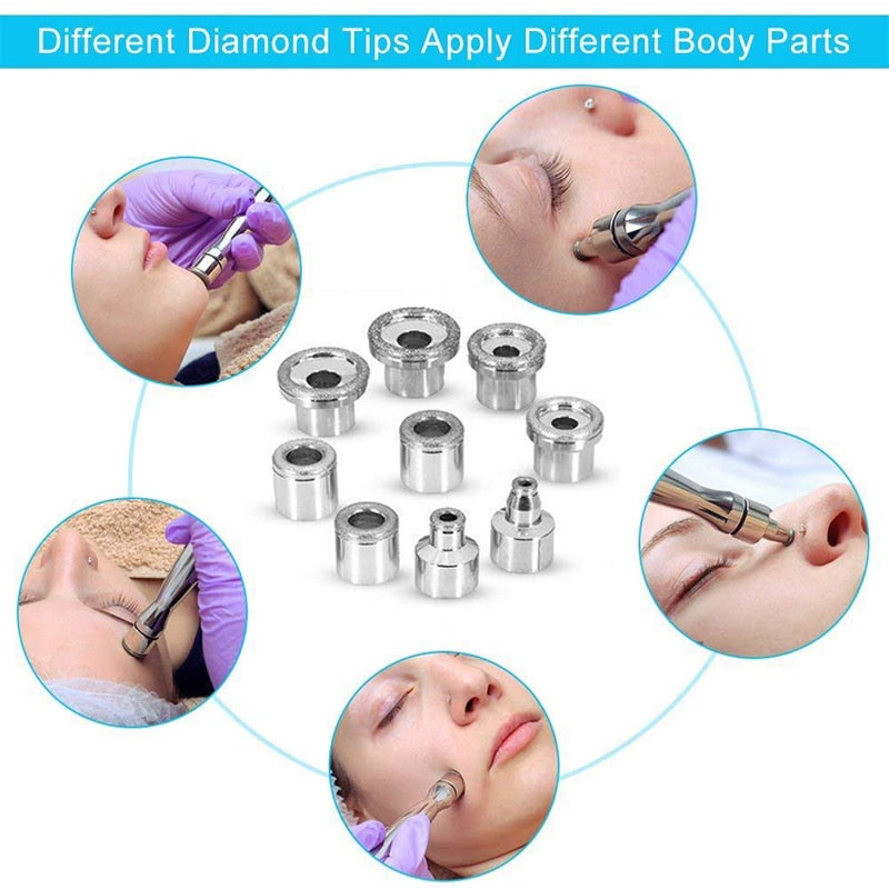 3 in 1 Diamond Microdermabrasion Machine - Diamond Microdermabrasion Machine - Facial Skin Care Microdermabrasion Machine - Microdermabrasion Kit with Vacuum & Spray