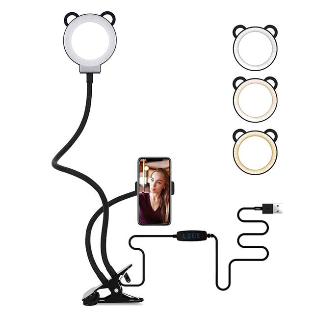 STUDIO-LITE PRO - Ring Light for Desk - Ring Light for Phone - Desk Mounted Ring Light - Ring Light Desk Clamp
