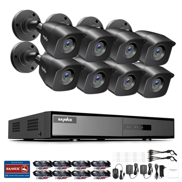 SANNCE - 8CH 1080N DVR CCTV - 8CH CCTV System - 1080P CCTV System - 2.0MP Security Cameras - IP66 Video Surveillance - CCTV Motion Detection