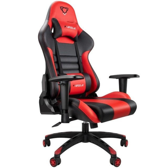 Furgle Gaming Chair - Leather Gaming Chair - 180 Degree Reclining Chair - Executive Office Chairs - Seating Racer Recliner Chair