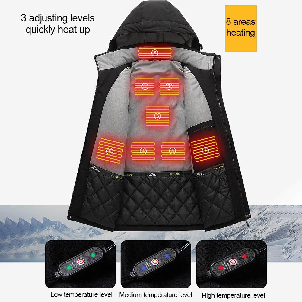 SmartJacket - Smart Heating Jacket - Men Heating Jacket - Winter Sport Jacket - M-5XL
