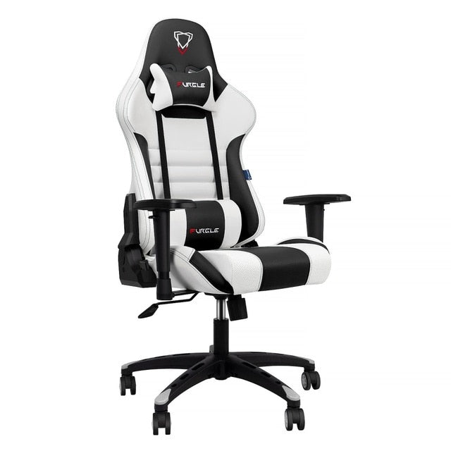 Furgle Gaming Chair - Leather Gaming Chair - 180 Degree Reclining Chair - Executive Office Chairs - Seating Racer Recliner Chair