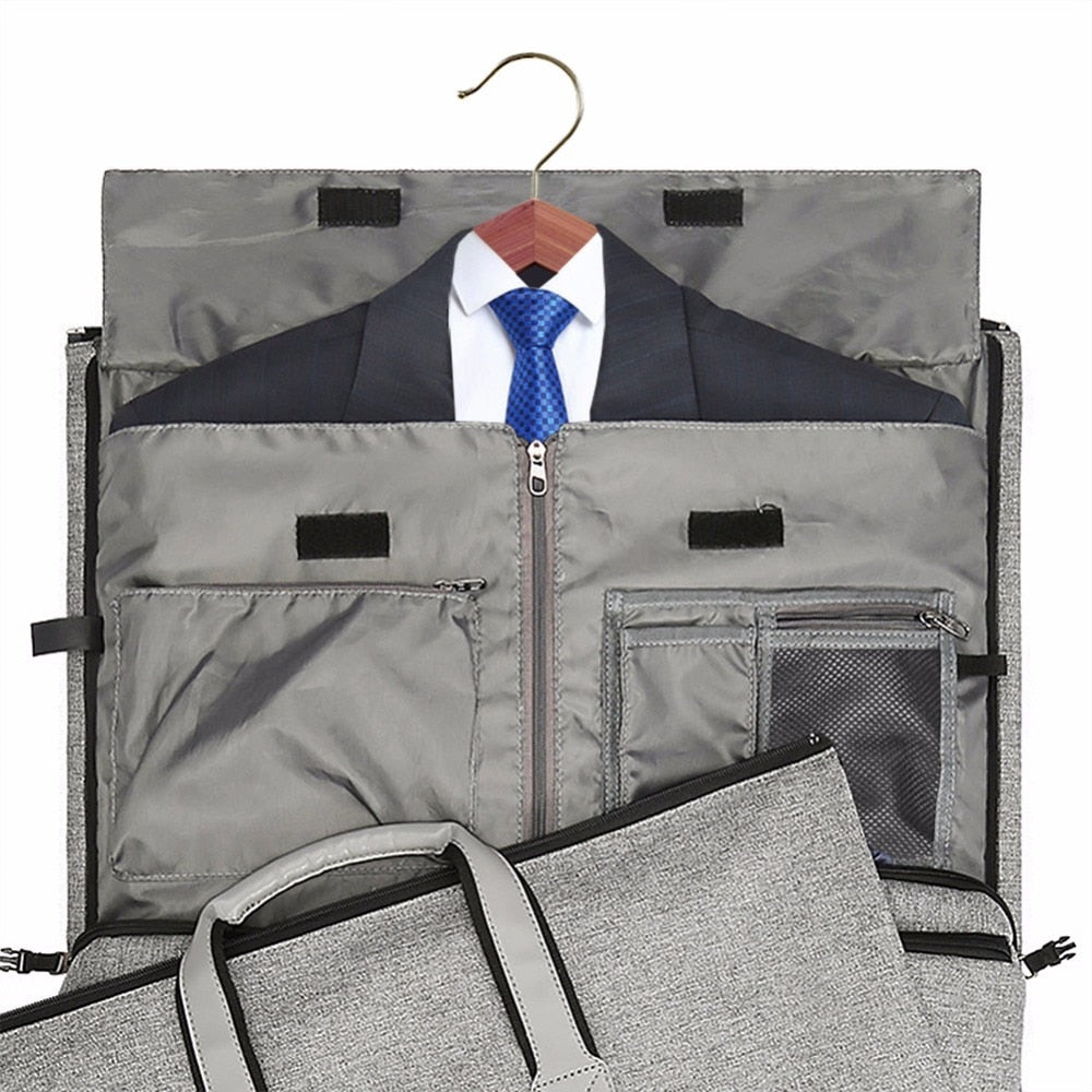Modoker Garment Travel Bag - Multiple Pockets Travel Bag - Travel Bag with Shoulder Strap - Suitcase Clothing Business Bag