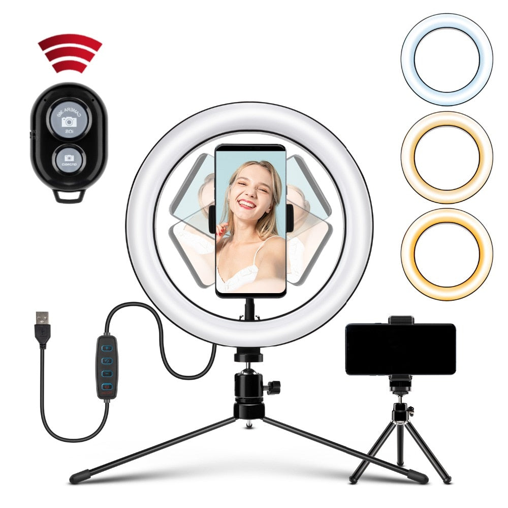 10"/14"/18" Selfie Ring Light - Ring Light with Tripod - LED Ring Light - RGB Ring Light - RGB LED Ring Light