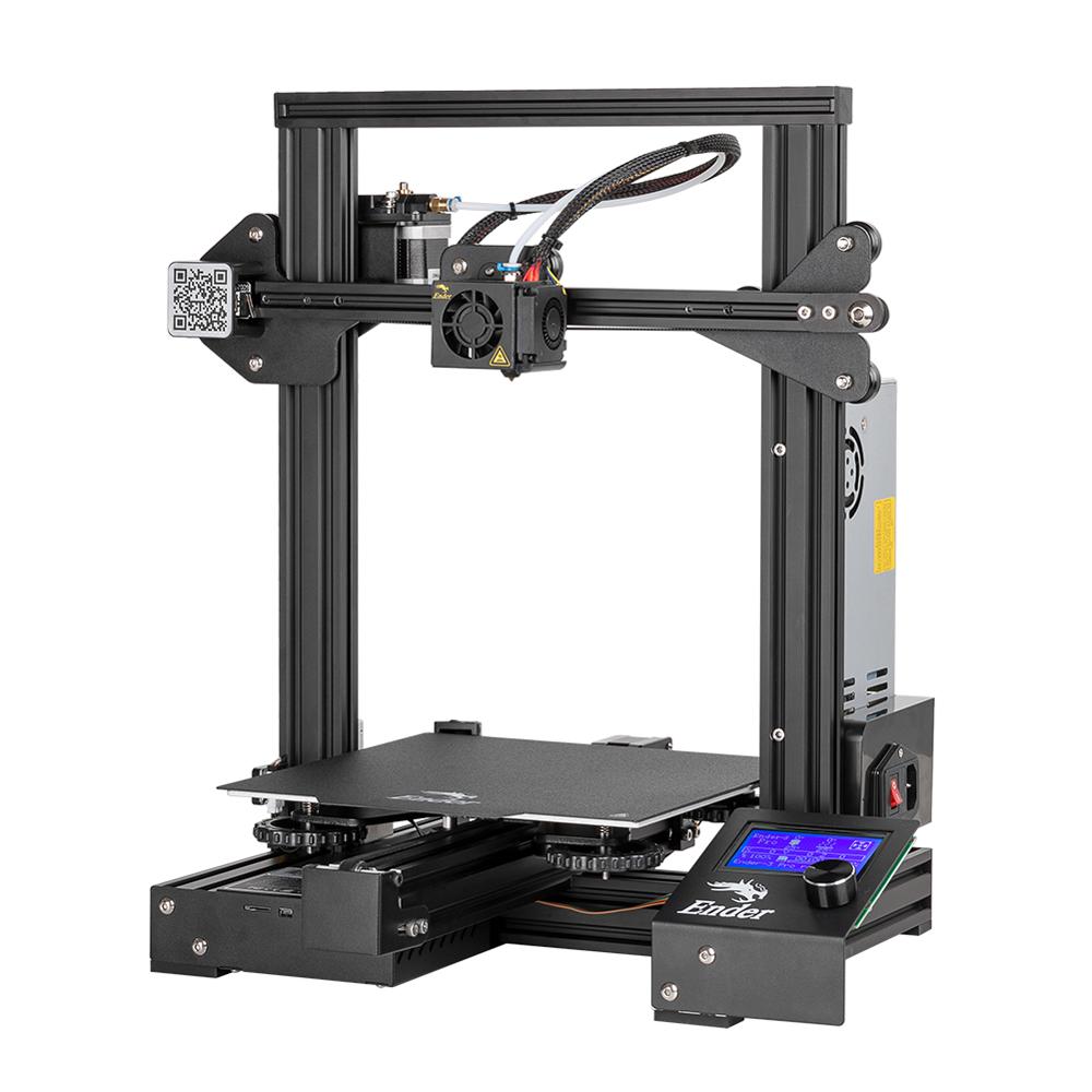 CREALITY 3D Ender-3 Pro Printer - 3D Printing Masks Magnetic Build Plate - 3D Resume Power Failure Printing KIT - High-speed 3D Printer