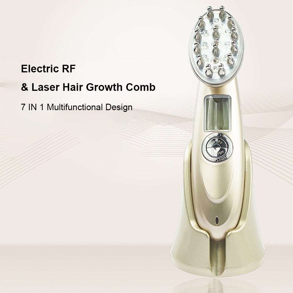 HairGrow - Hair Growth Comb - Laser Hair Comb - Electric Hair Growth Comb - Anti Hair Loss Brush - Luminotherapy Infrared Comb