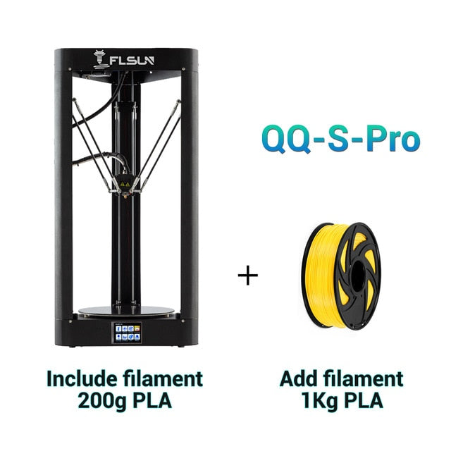 Flsun 3D Printer - QQ S PRO De 3D Printer - Auto-Level 3D Printer - 3D Printer TFT 32bits - Delta Kossel Auto-Level Upgraded Resume - High-speed 3D Printer