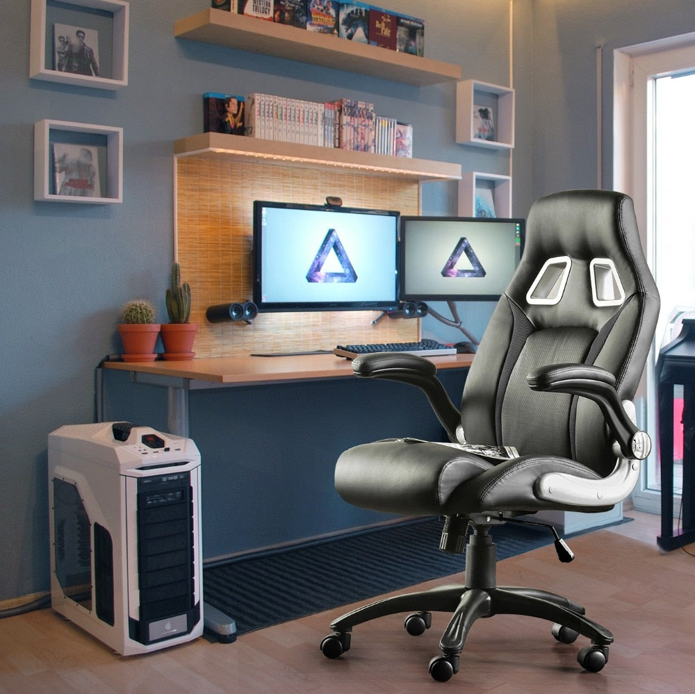 Furgle Chair -  Gaming Chair with Armrests - Height-Adjustable Gaming Chair - Office Chair with Armrests - Ergonomic Swivel Chair