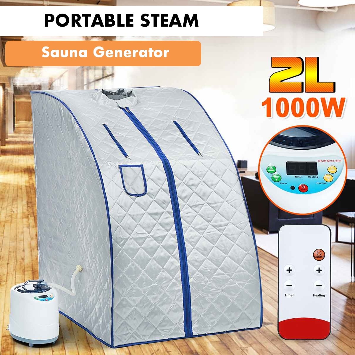 SaunaPro - Portable Steam Sauna Generator - Portable Sauna Generator - Portable Slimming Sauna Generator