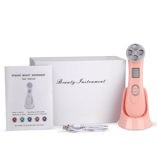 5 in 1 EMS RF Radio Frequency Machine - Mesotherapy Electroporation Machine - Face Beauty LED Photon Machine - Skin Rejuvenation Machine - Wrinkle Remover Machine