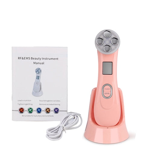 5 in 1 EMS RF Radio Frequency Machine - Mesotherapy Electroporation Machine - Face Beauty LED Photon Machine - Skin Rejuvenation Machine - Wrinkle Remover Machine