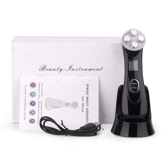 5 in 1 EMS RF Radio Frequency Machine - Mesotherapy Electroporation Machine - Face Beauty LED Photon Machine - Skin Rejuvenation Machine - Wrinkle Remover Machine