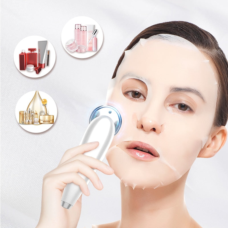 7 in 1 Radio Mesotherapy Electroporation RF & EMS - RF Lifting Beauty LED Photon - Face Skin Rejuvenation - Wrinkle Remover Radio Frequency