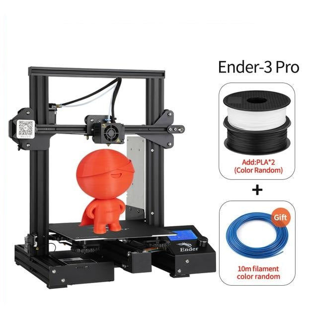 CREALITY 3D Ender-3 Pro Printer - 3D Printing Masks Magnetic Build Plate - 3D Resume Power Failure Printing KIT - High-speed 3D Printer