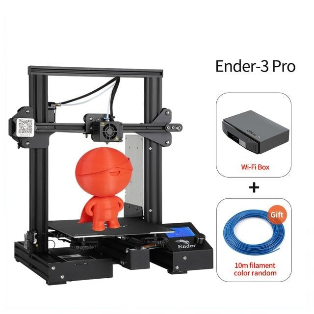 CREALITY 3D Ender-3 Pro Printer - 3D Printing Masks Magnetic Build Plate - 3D Resume Power Failure Printing KIT - High-speed 3D Printer