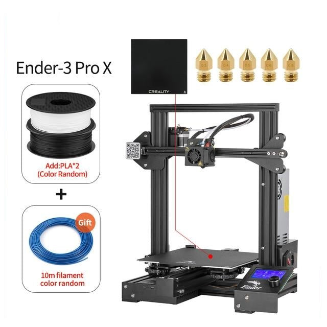 CREALITY 3D Ender-3 Pro Printer - 3D Printing Masks Magnetic Build Plate - 3D Resume Power Failure Printing KIT - High-speed 3D Printer