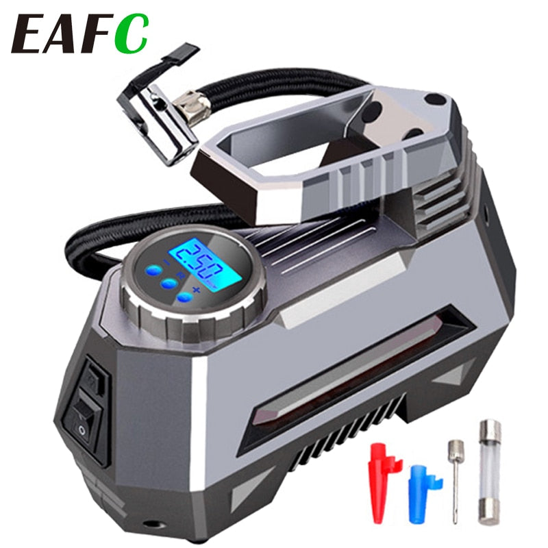EZInflator - Portable Tire Inflator -  Tire Air Compressor  - Tire Inflator Machine - Car Tire Inflator Digital Analog Pressure Gauge