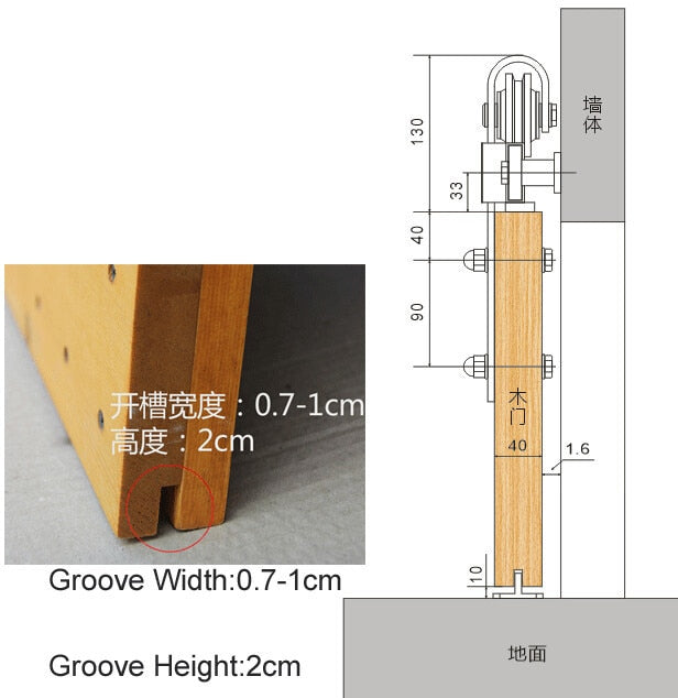 Sliding Door Kit - Sliding Door Hardware - Sliding Barn Door Kit - Barn Door Hardware - 5FT-10FT