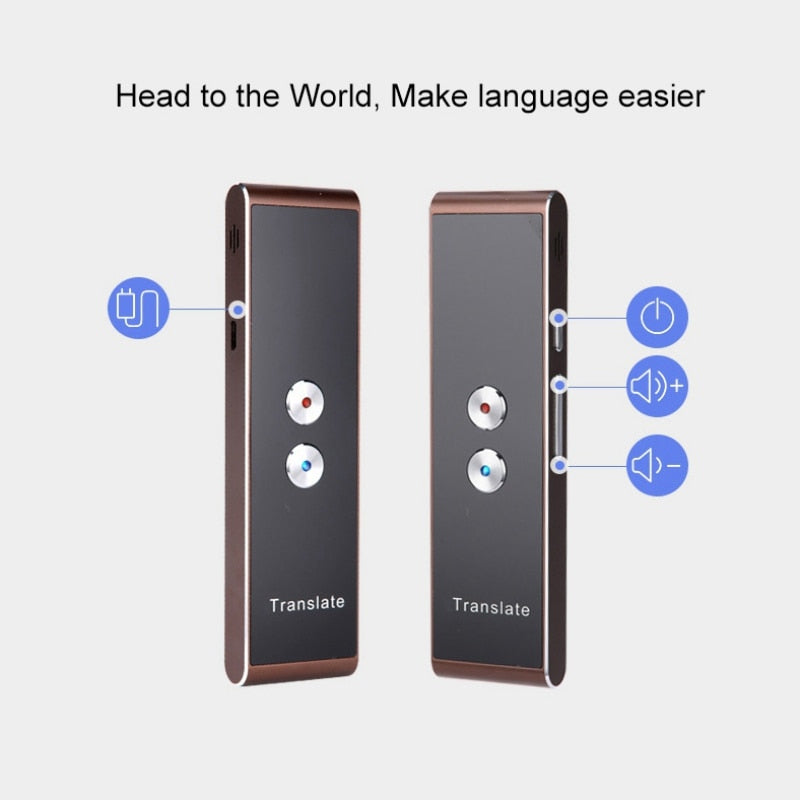 Portable Two-Way Real Time Smart Speech Translator - 30 Multi-Language Translation: Learning, Travel, Business