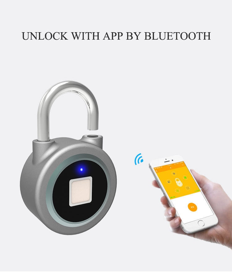 Badodo Fingerprint Padlock - Bluetooth Padlock - Padlock Smart