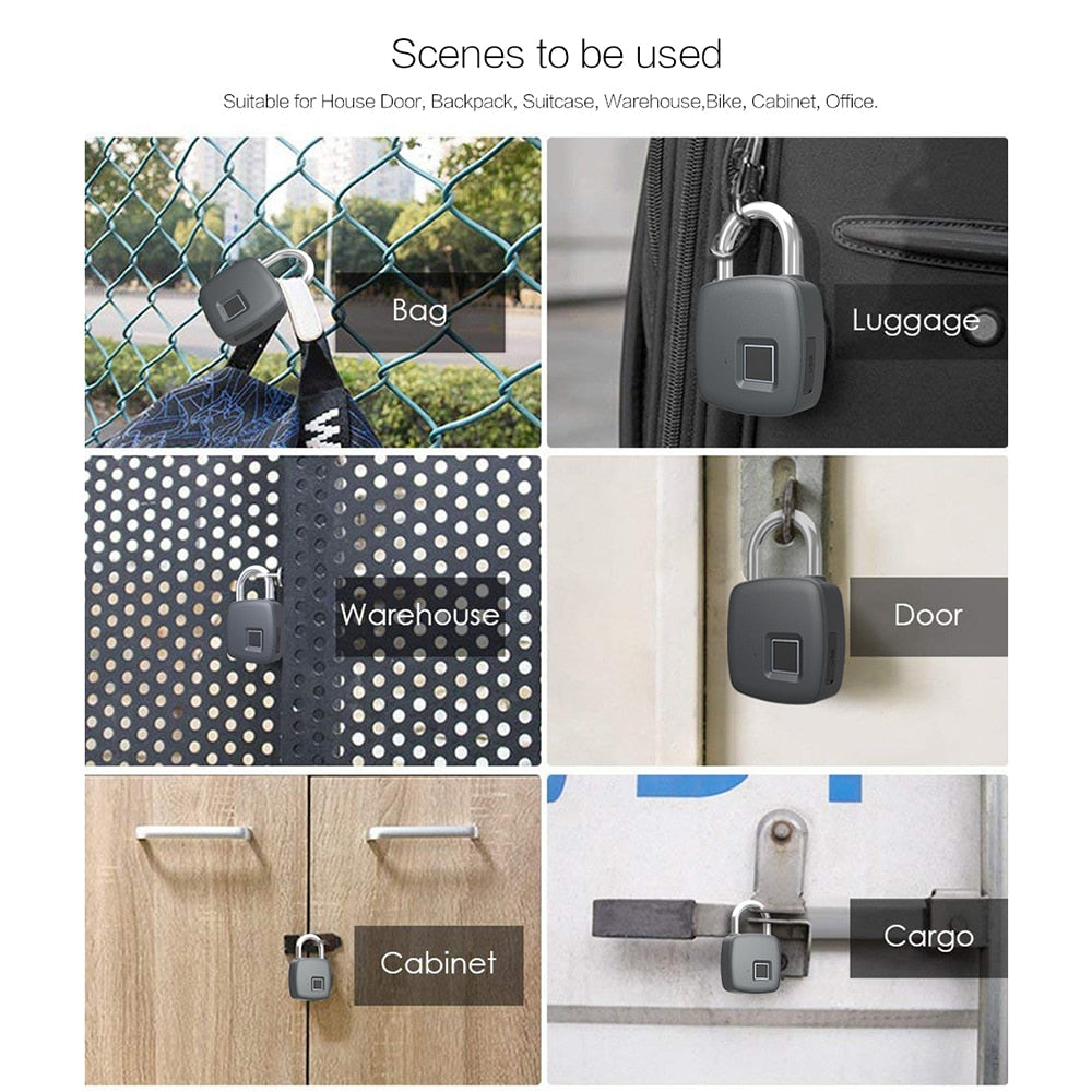 Smart Keyless Fingerprint Lock - Waterproof