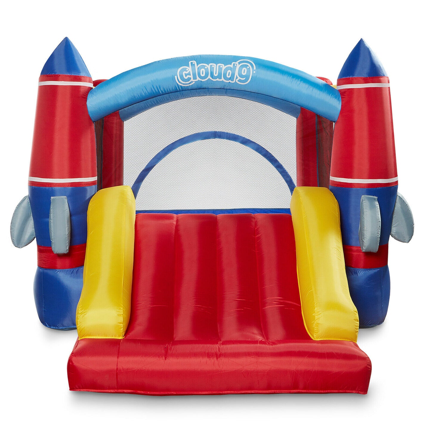 Bounce House with Slide and Blower Inflatable - Rocket Bounce House - Inflatable Bounce House