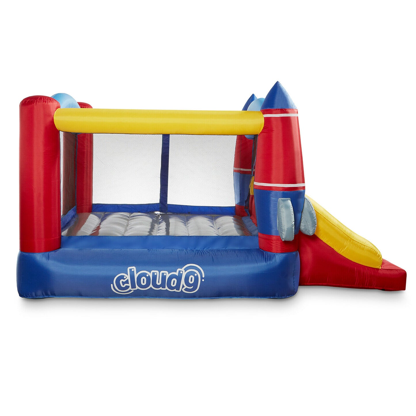 Bounce House with Slide and Blower Inflatable - Rocket Bounce House - Inflatable Bounce House