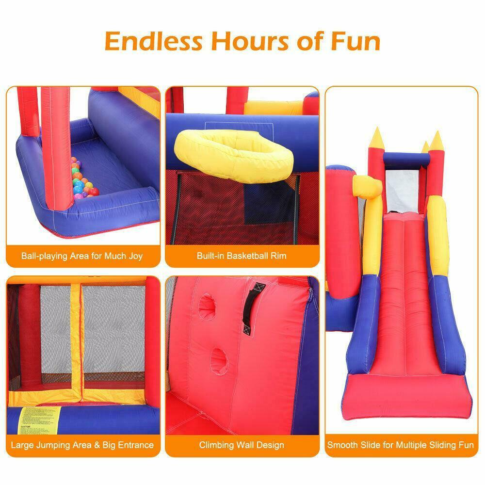 Inflatable Bounce House with Slide - Bounce House Castle with Blower