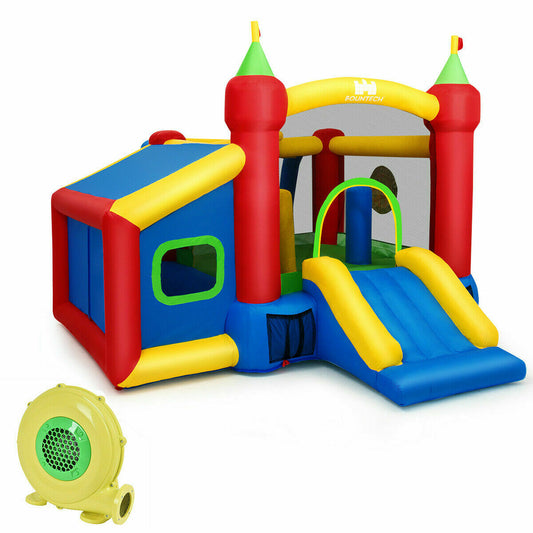 Inflatable Bounce House with Ball Pit, Castle theme with Blower