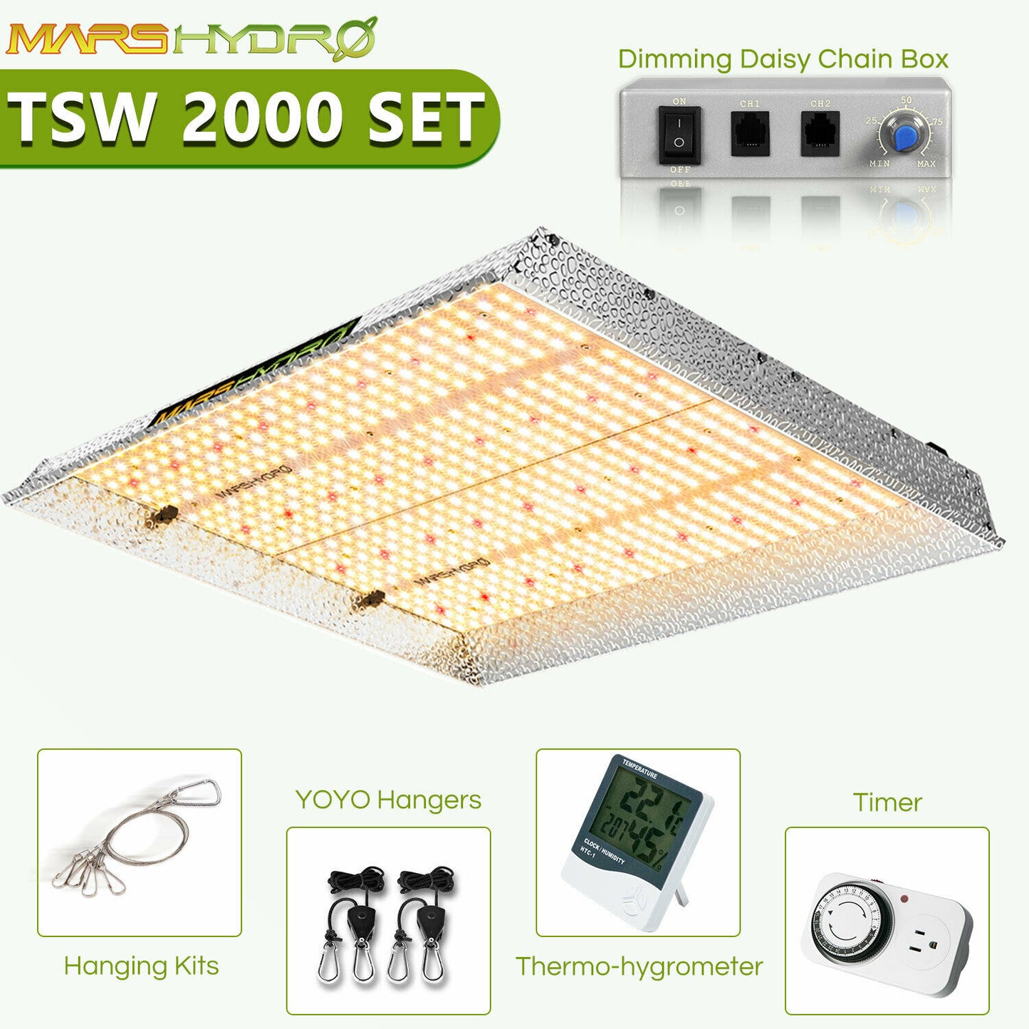 Mars Hydro - LED Grow Light - Full Spectrum Home Tent Kits